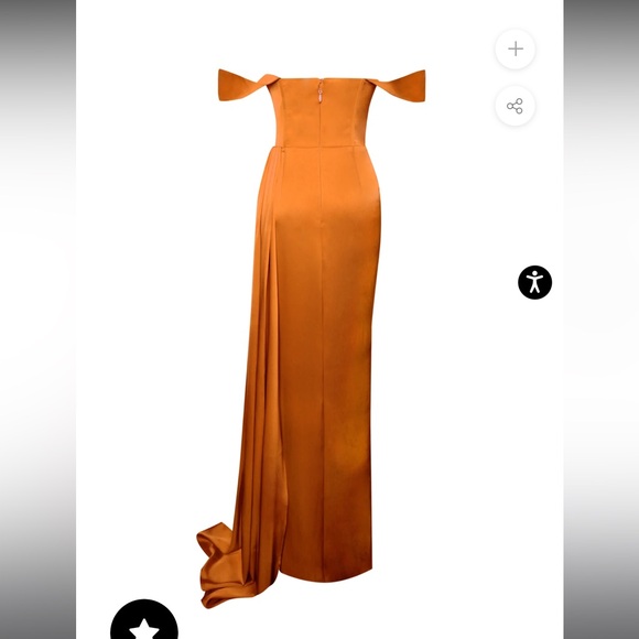 Miss Circle Satin Gown - Picture 4 of 10